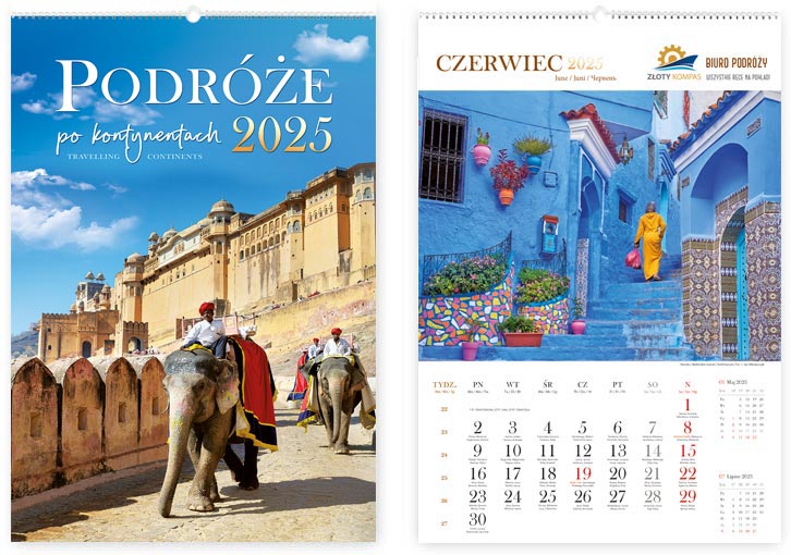 kalendarz reklamowy z nadrukiem na każdej stronie